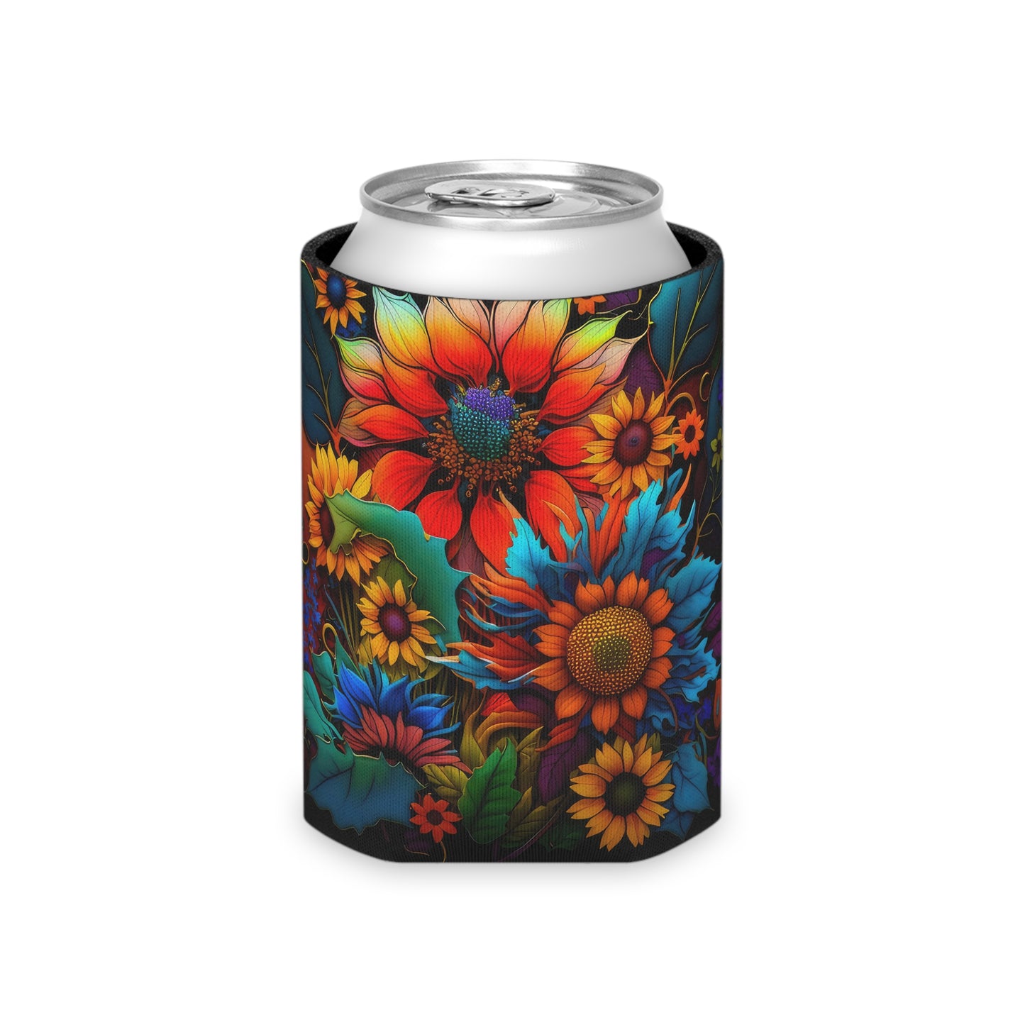 Bold And Beautiful Flowers Style One Can Cooler
