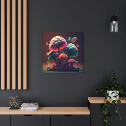 Beautiful Mushroom Luminating Colorful Bliss 5 Canvas Gallery Wraps