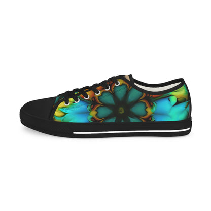 Bold And Beautiful Tie Dye B 3 Blue Yellow Men's Low Top Sneakers