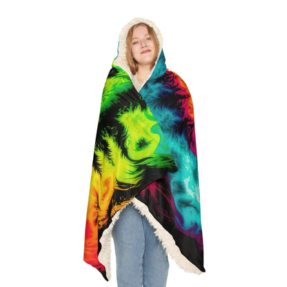 Bold And Beautiful Tie Tye Style Three Snuggle Blanket