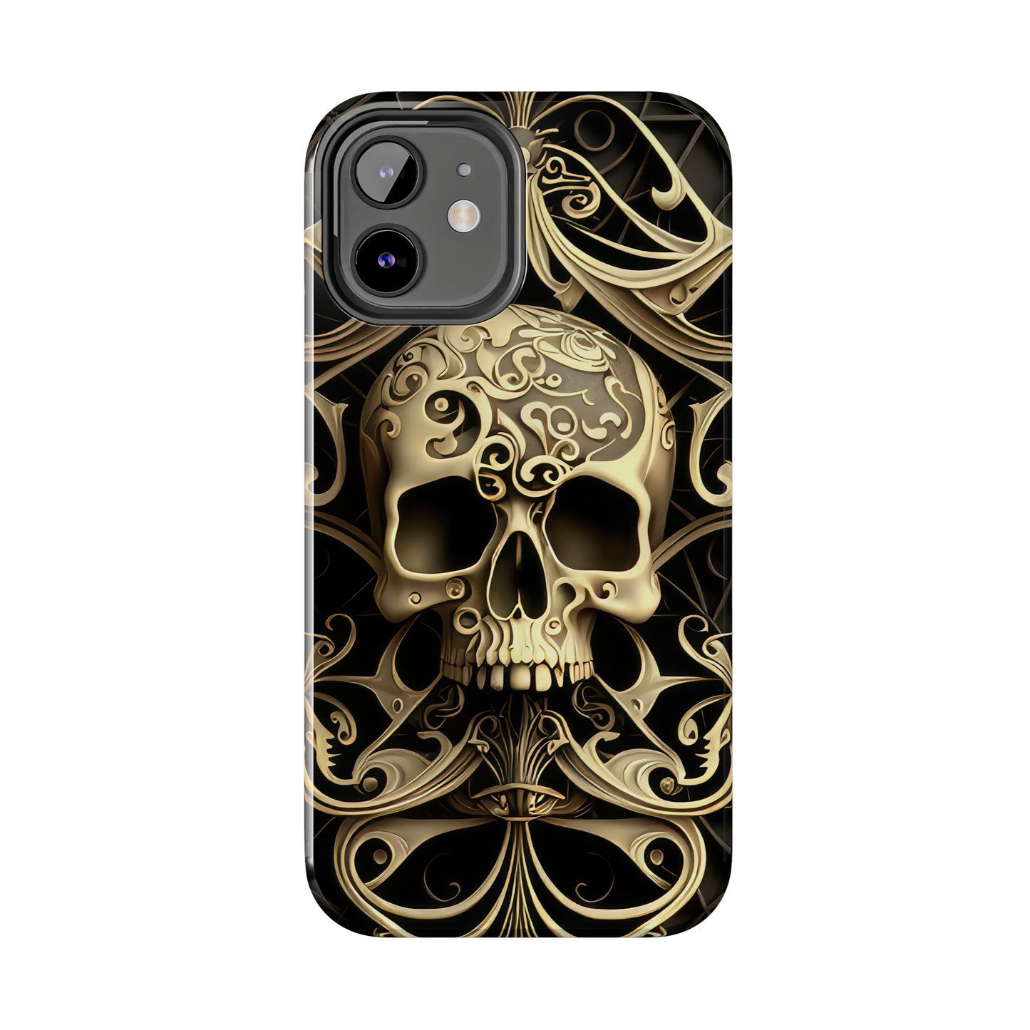 Metallic Chrome Skulls and classic Designed 7 Tough Phone Cases