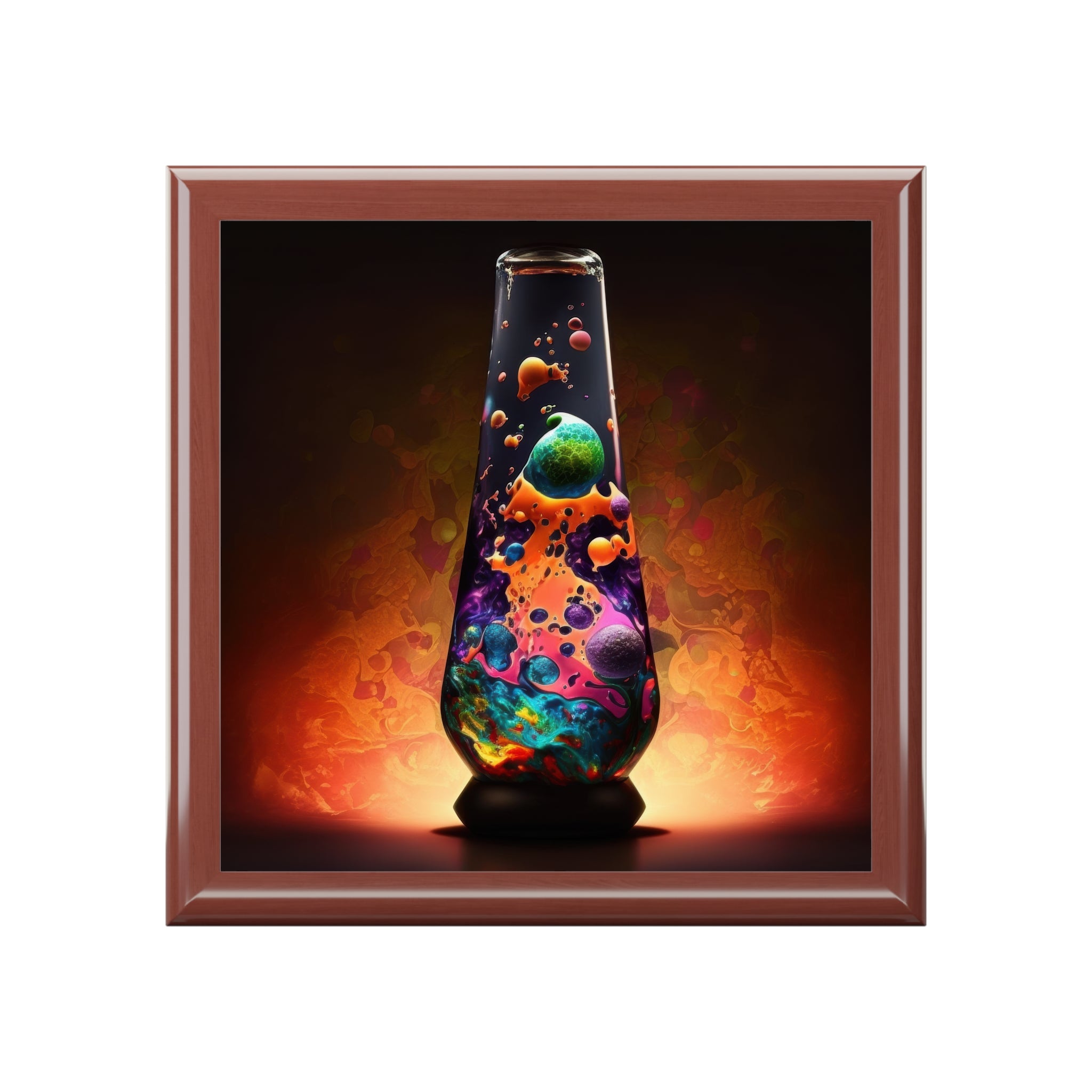 Cosmic Ember Lava Lamp, Jewelry- Stash -Collection Box