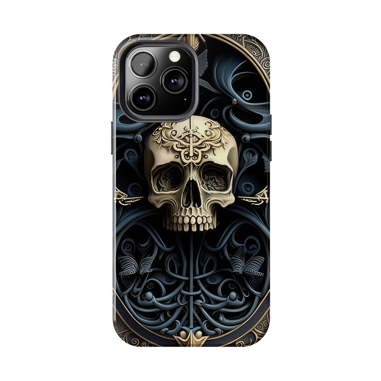 Metallic Chrome Skulls and classic Designed 6 Tough Phone Cases