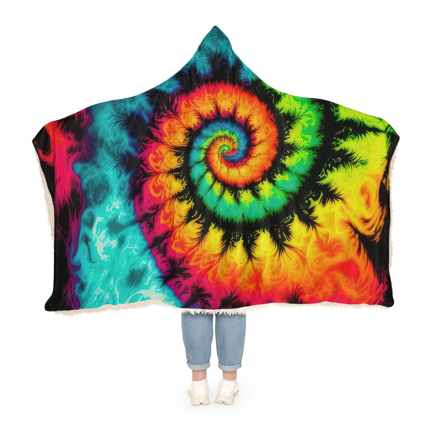 Bold And Beautiful Tie Tye Style Three Snuggle Blanket