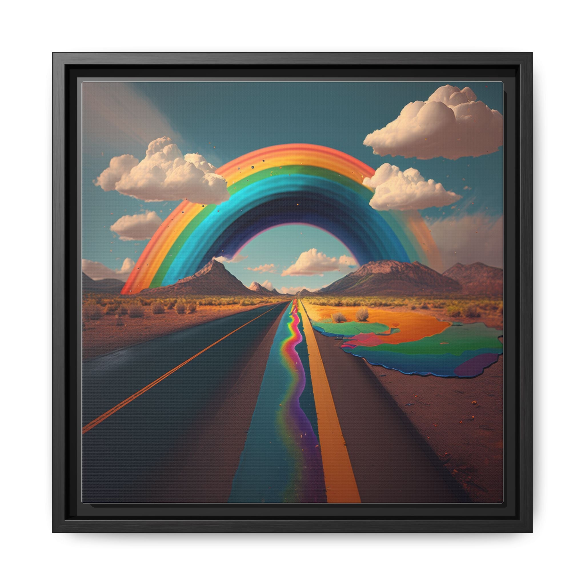 Road to Color, Art Print — Colorful Modern Wall Canvas
