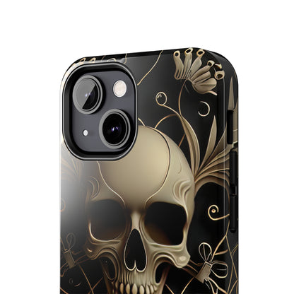 Metallic Chrome Skulls and classic Designed 1 Tough Phone Cases