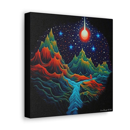 Star light Mountain Dream Canvas Gallery Wraps