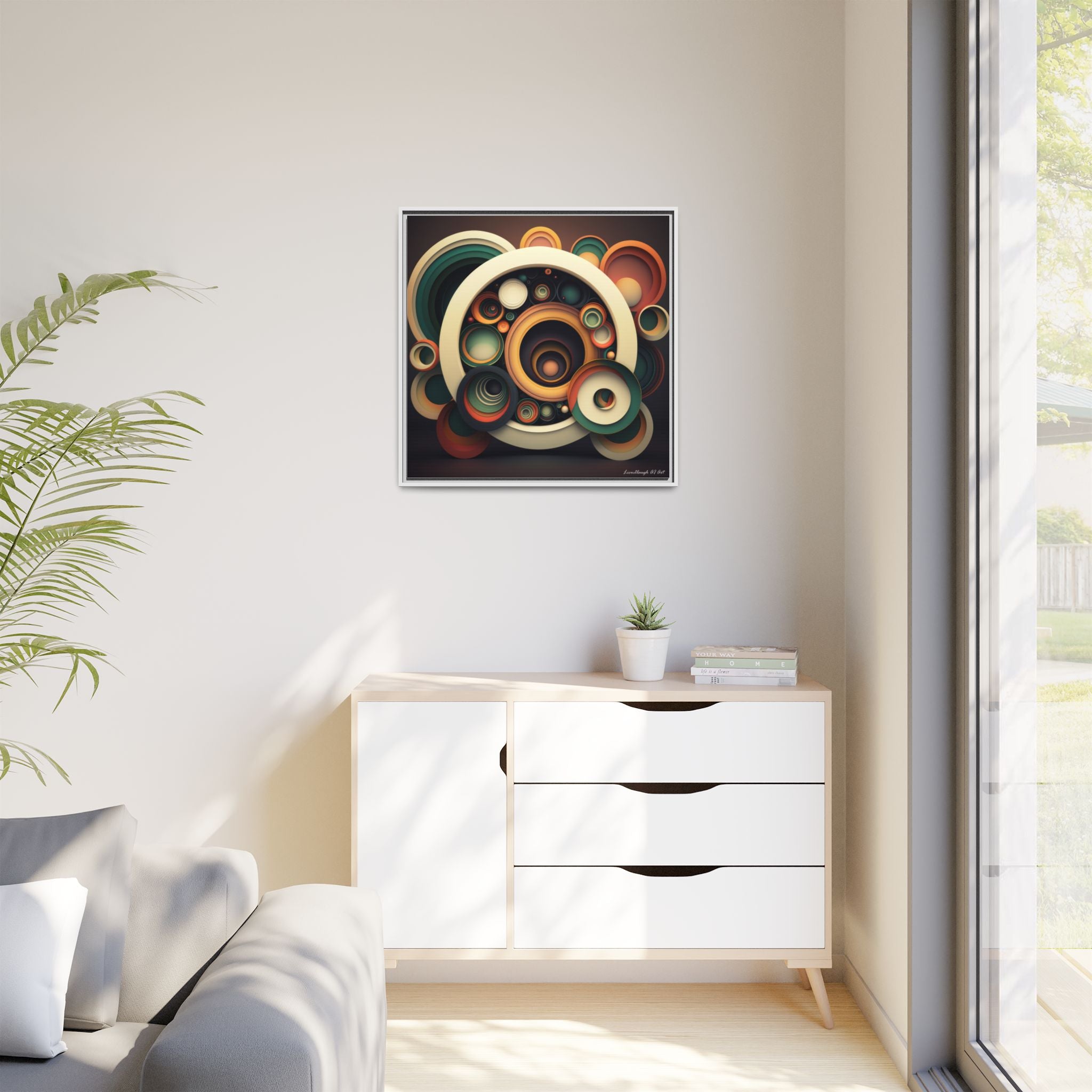 Inner Resonance, Art Print — Colorful Modern Wall Canvas