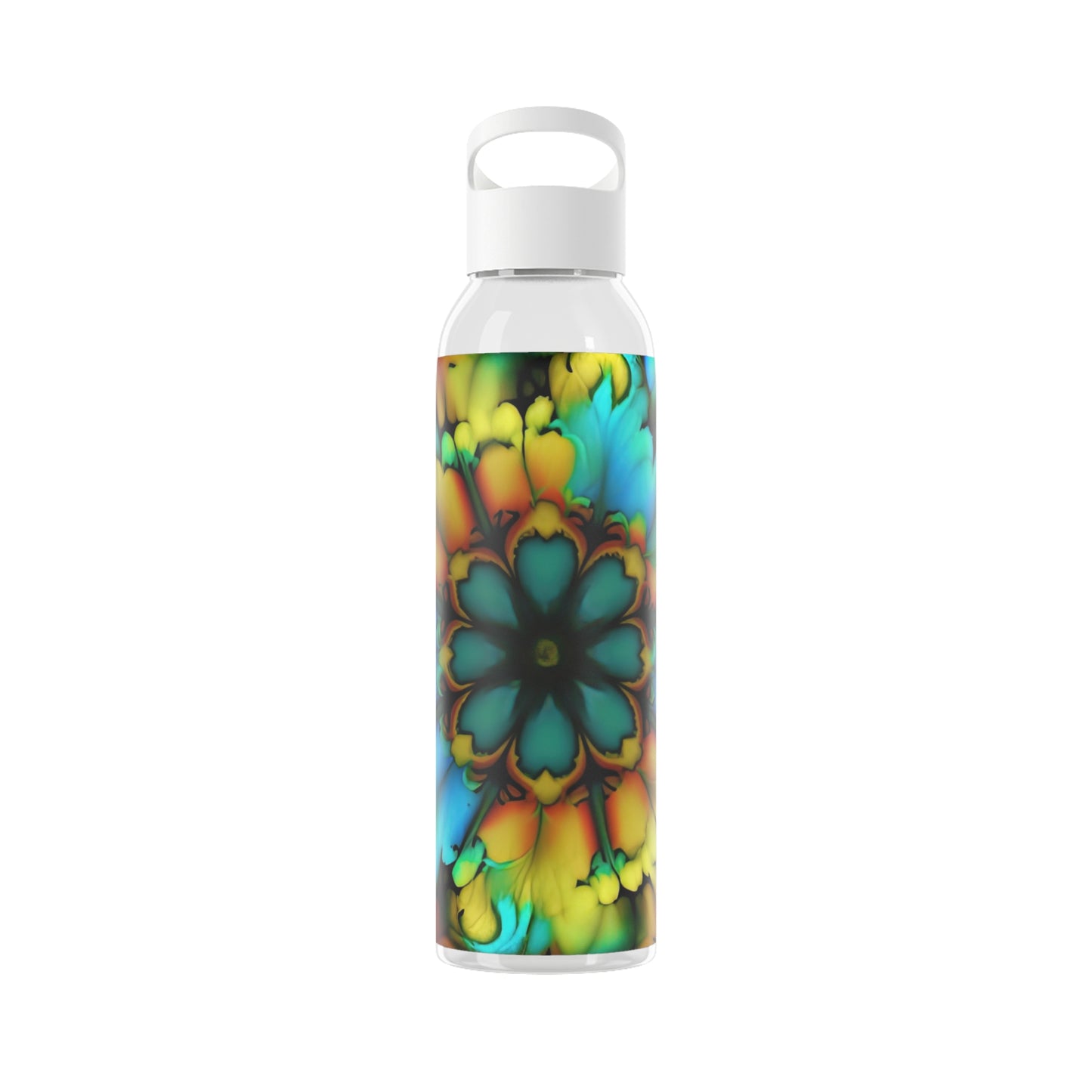 Bold And Beautiful Tie Dye B 3 Sky Water Bottle