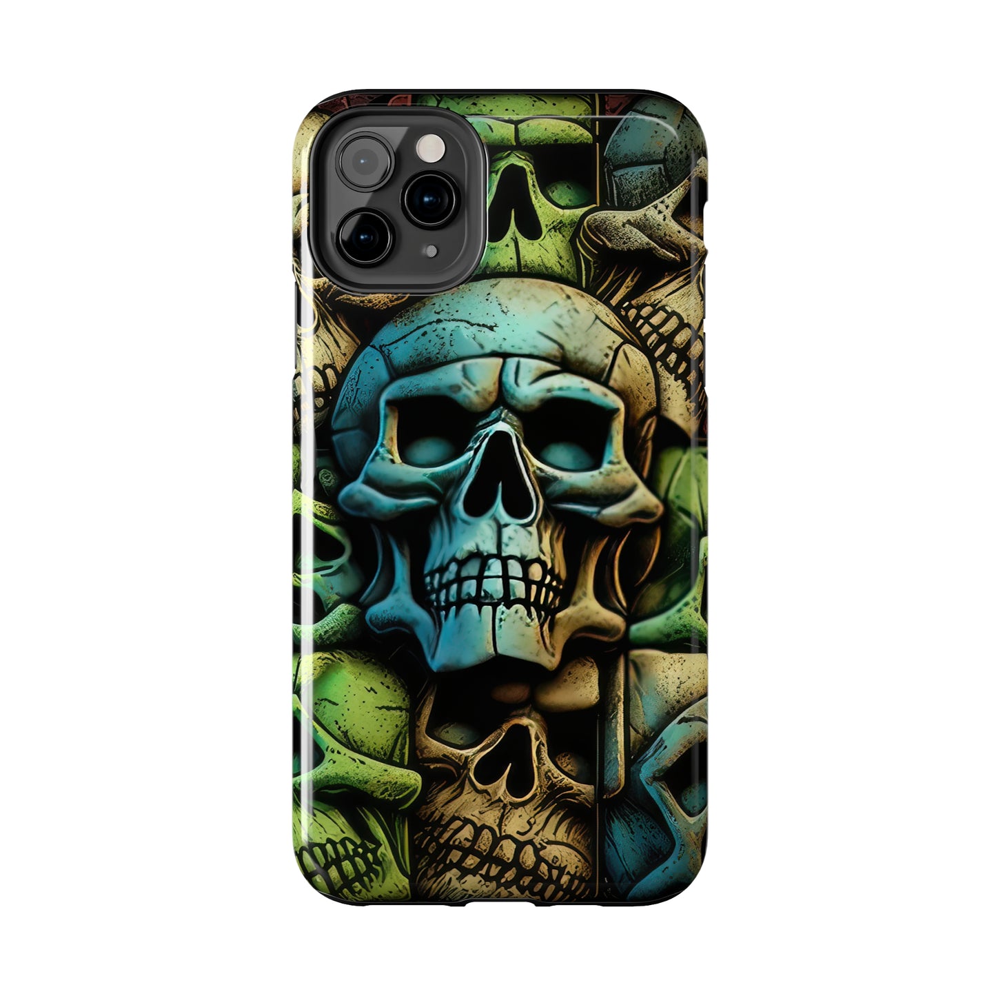 Metallic Chrome Skulls and classic Designed 13 Tough Phone Cases