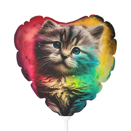 Pretty Kitty Style One Balloon (Round and Heart-shaped), 11"