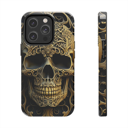 Metallic Chrome Skulls and classic Designed 4 Tough Phone Cases