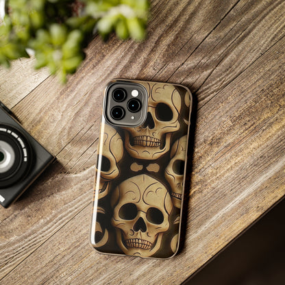 Metallic Chrome Skulls and classic Designed 19 Tough Phone Cases