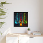 Three States of Flow, Art Print — Colorful Modern Wall Canvas
