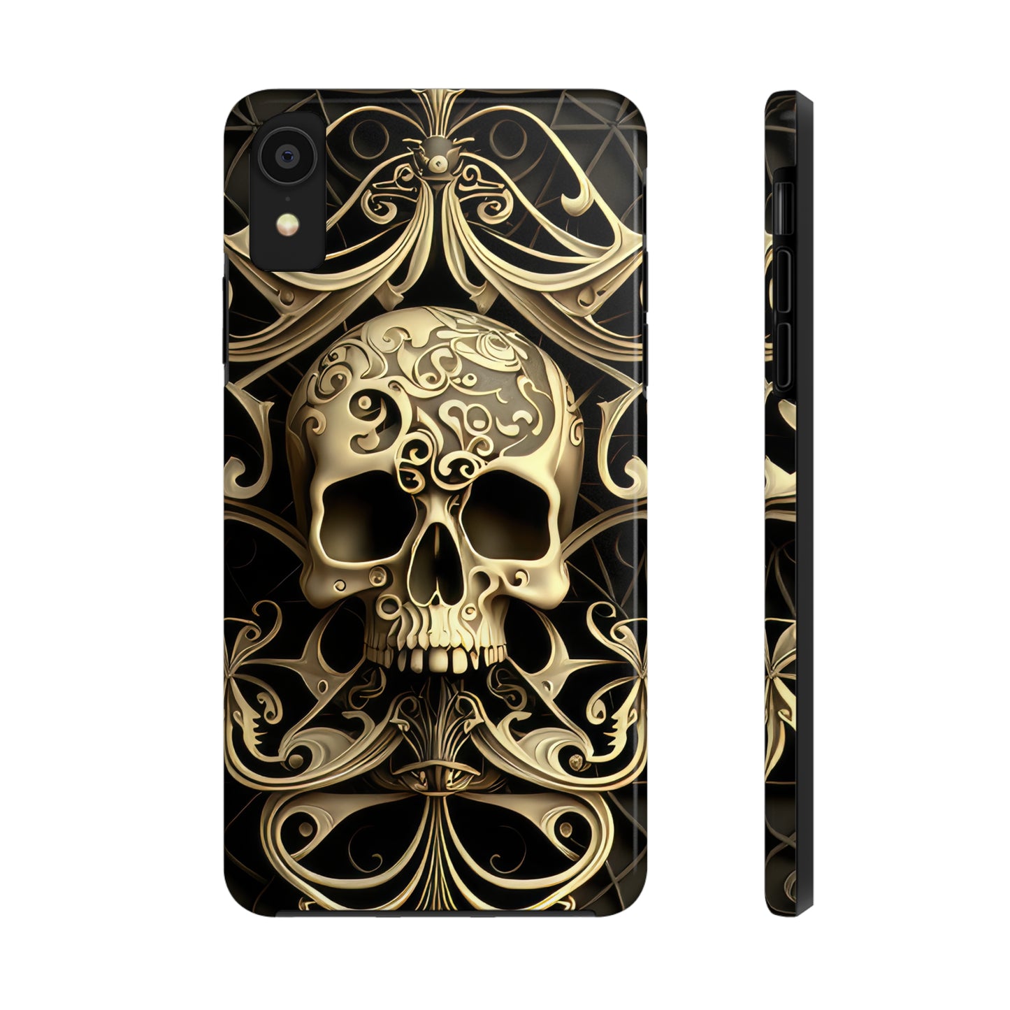 Metallic Chrome Skulls and classic Designed 7 Tough Phone Cases