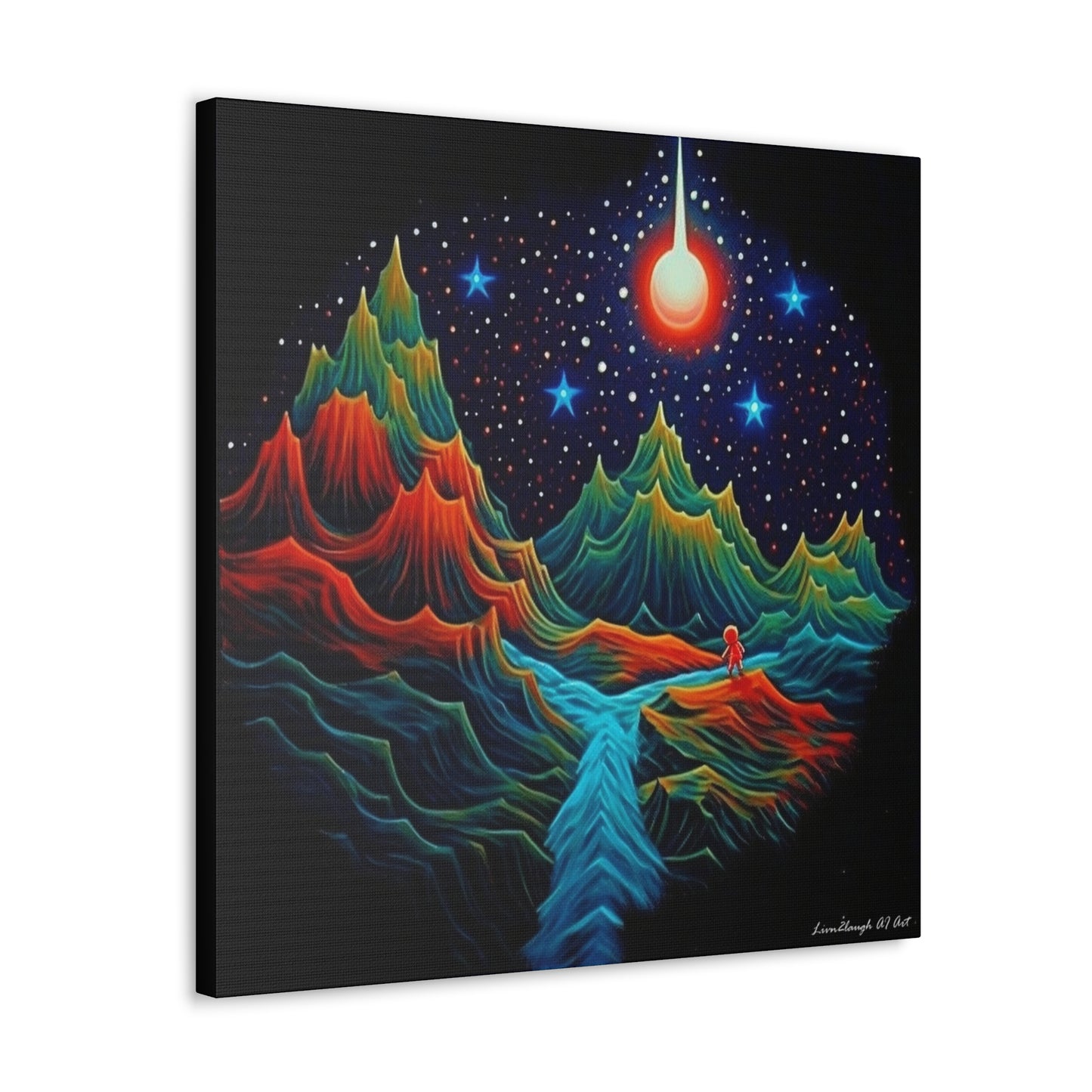 Star light Mountain Dream Canvas Gallery Wraps