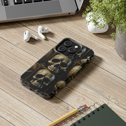 Metallic Chrome Skulls and classic Designed 19 Tough Phone Cases