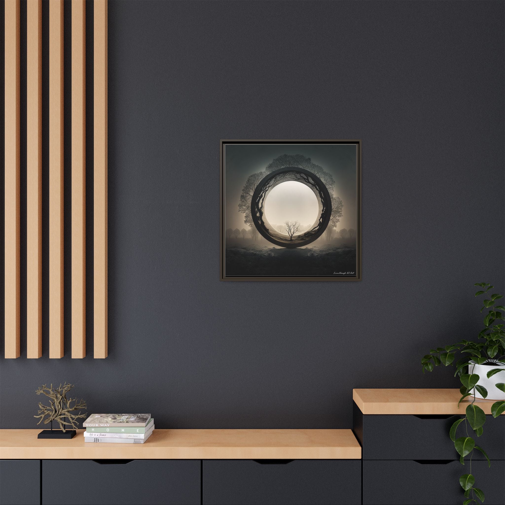 Circle of Stillness, Art Print — Colorful Modern Wall Canvas