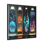 Elemental Currents, Art Print — Colorful Modern Wall Canvas