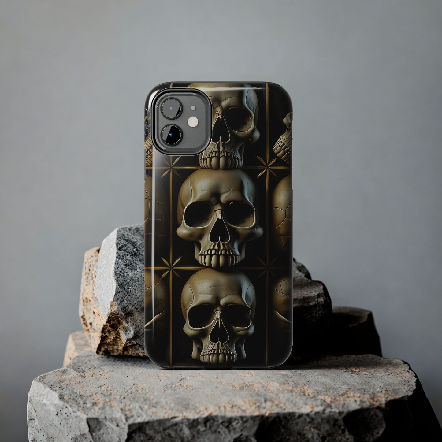 Metallic Chrome Skulls and classic Designed 19 Tough Phone Cases