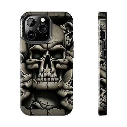 Metallic Chrome Skulls and classic Designed 12 Tough Phone Cases