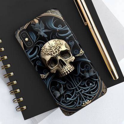 Metallic Chrome Skulls and classic Designed 6 Tough Phone Cases