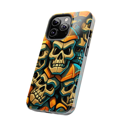 Metallic Chrome Skulls and classic Designed 16 Tough Phone Cases