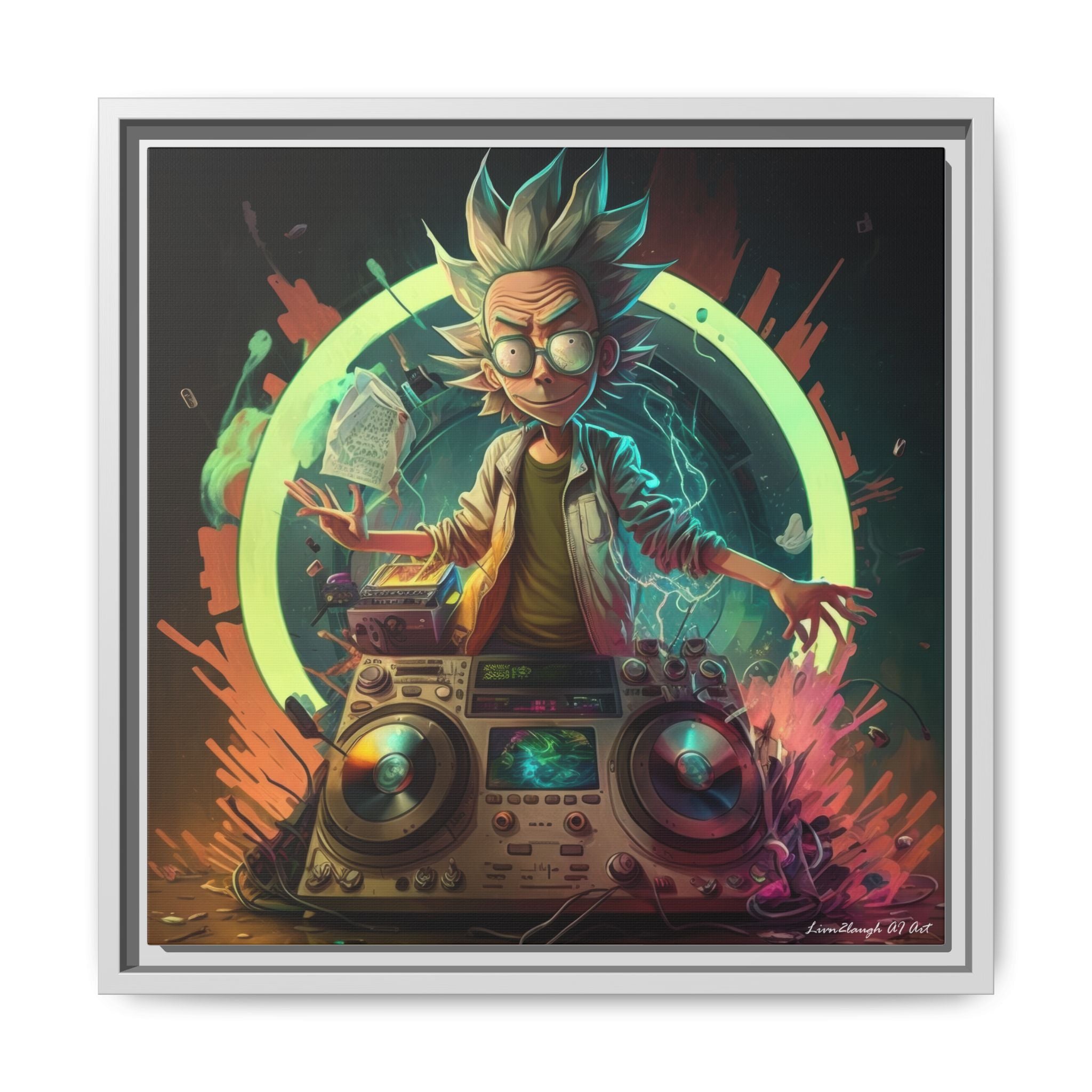 Frequency of Genius, Art Print — Colorful Modern Wall Canvas
