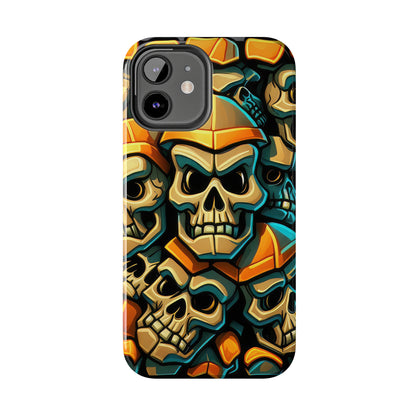 Metallic Chrome Skulls and classic Designed 16 Tough Phone Cases