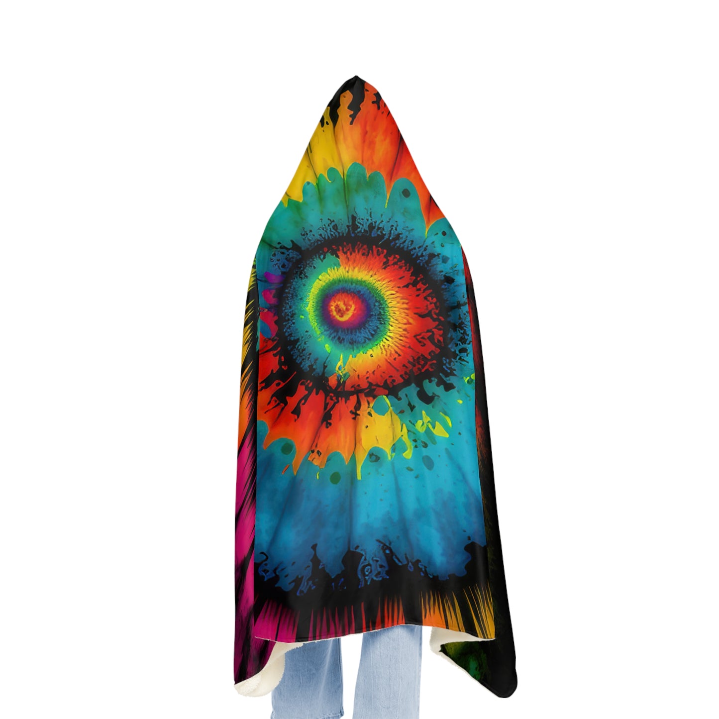 Bold And Beautiful Tie Tye Style Four Snuggle Blanket