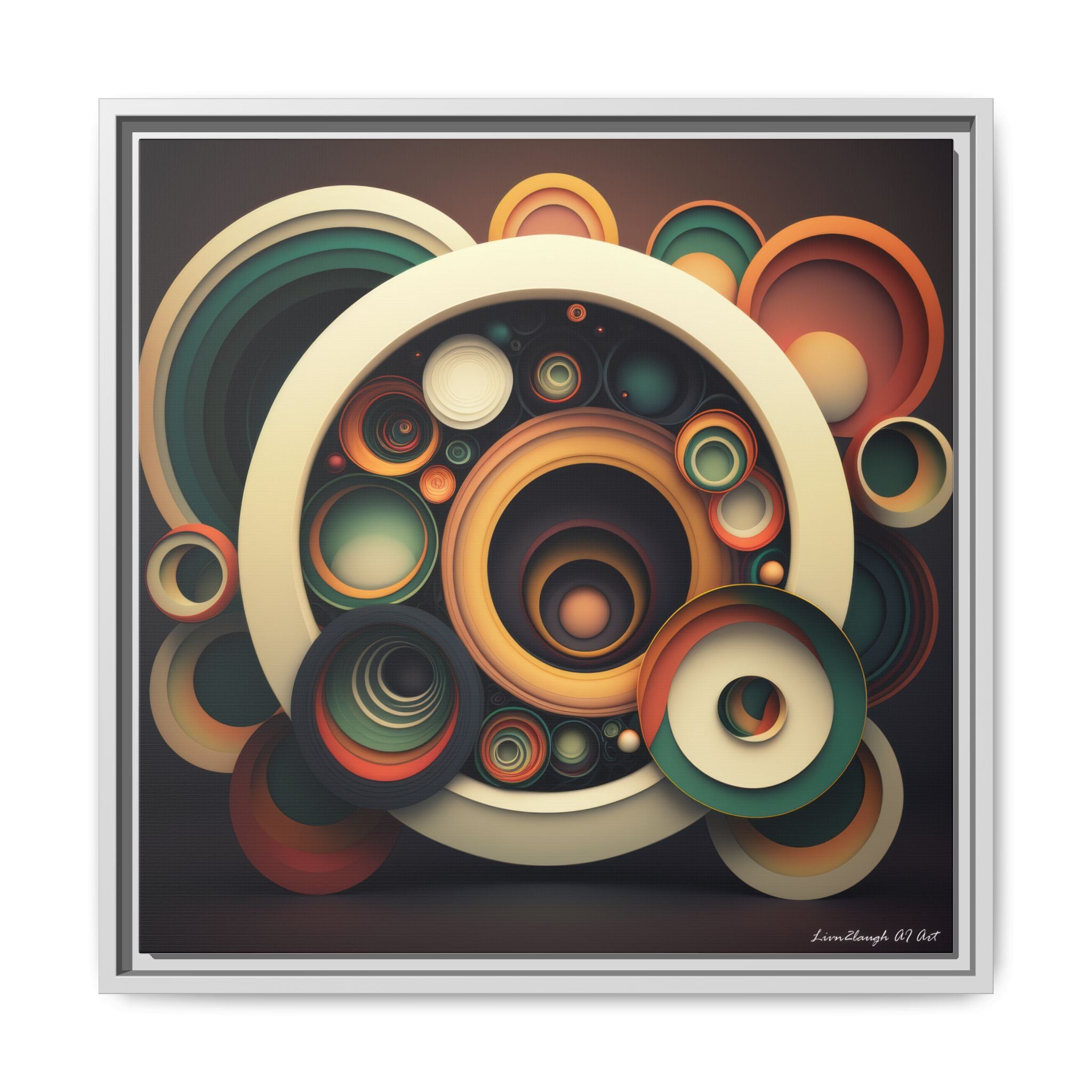 Inner Resonance, Art Print — Colorful Modern Wall Canvas