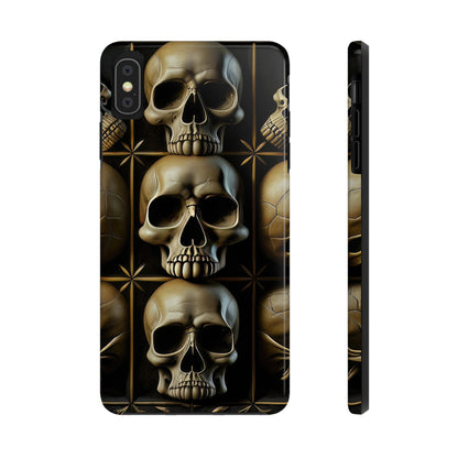 Metallic Chrome Skulls and classic Designed 19 Tough Phone Cases