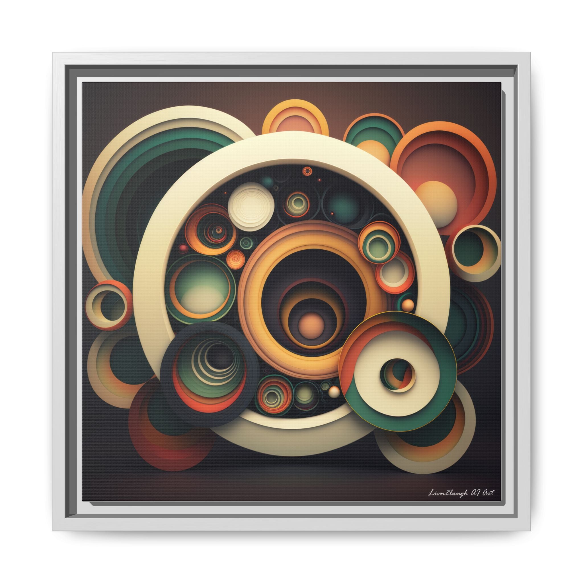 Inner Resonance, Art Print — Colorful Modern Wall Canvas