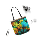 Bold And Beautiful Tie Dye B 3 Blue Yellow Polyester Canvas Tote Bag (AOP)