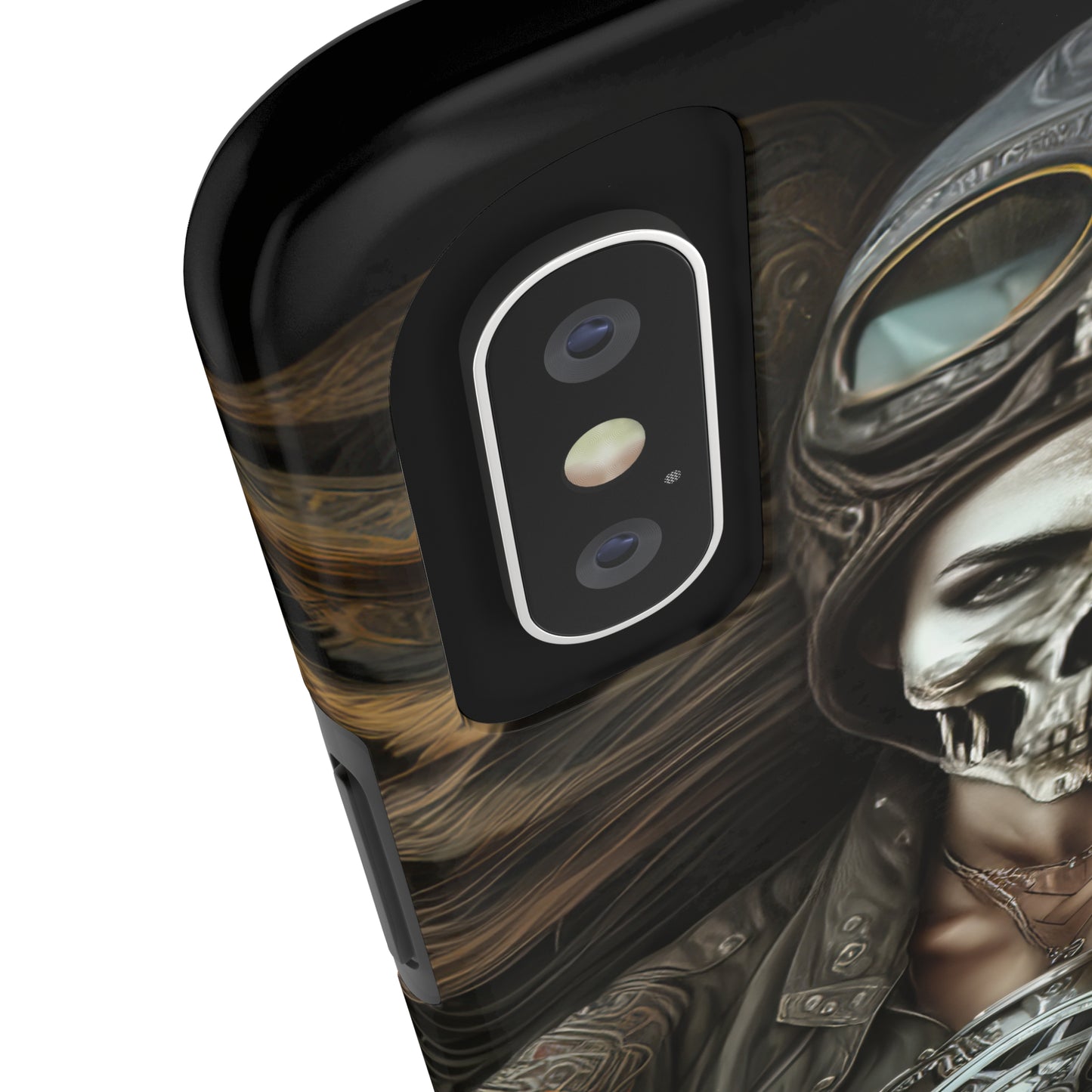 Skull Motorcycle Rider, Ready to Tear Up Road On Beautiful Bike 10 Tough Phone Cases