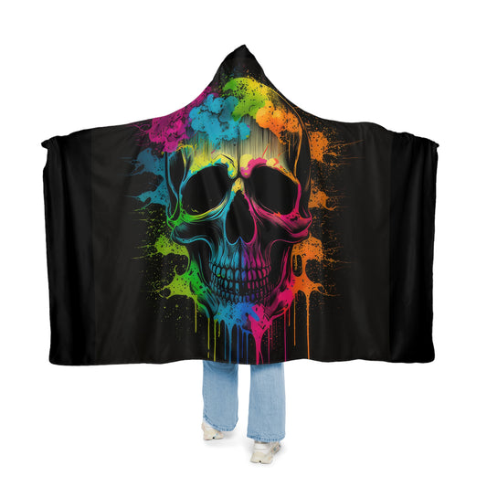 Tie Dye Skull Head Style One Snuggle Blanket