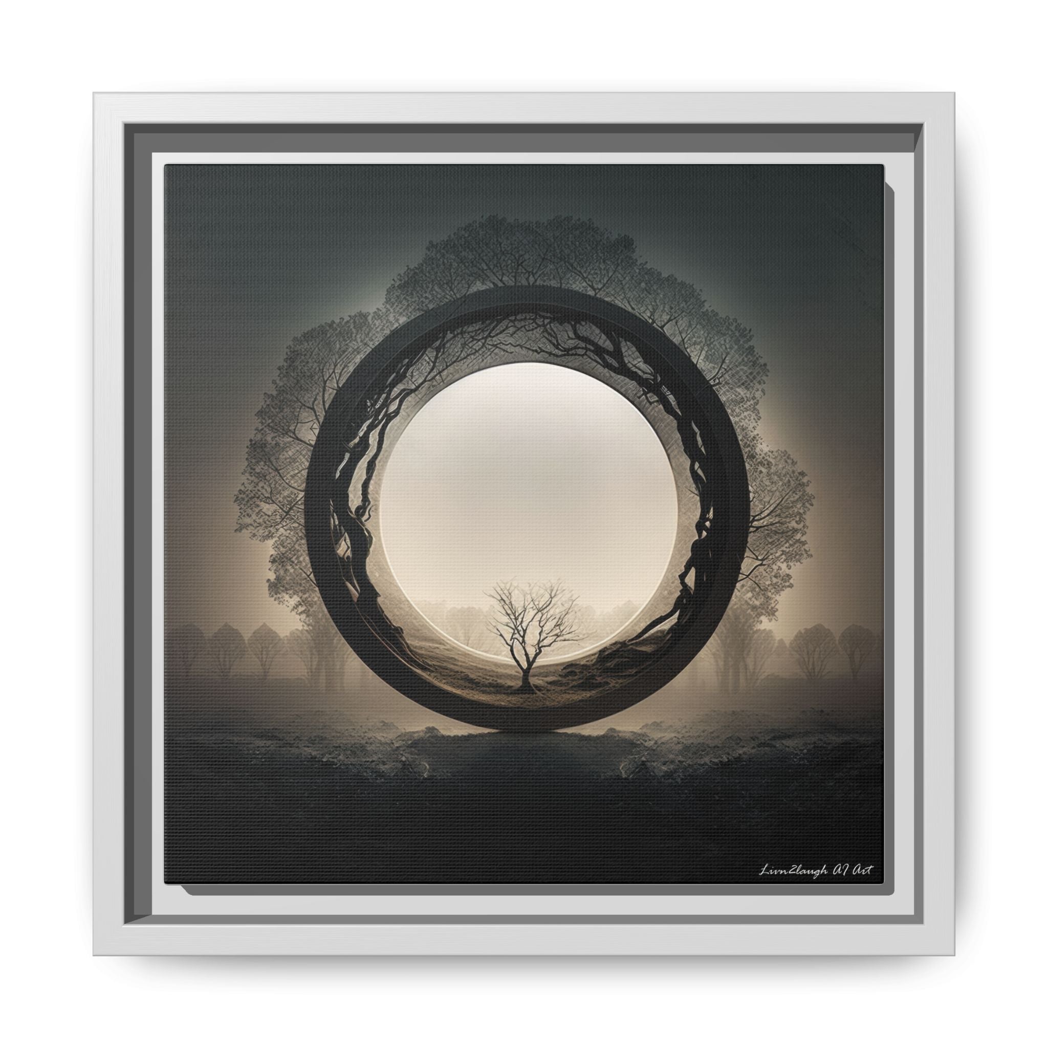 Circle of Stillness, Art Print — Colorful Modern Wall Canvas