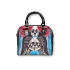Love Shows No Time Boundaries Skulls,  Loewenkind Creations Shoulder Handbag