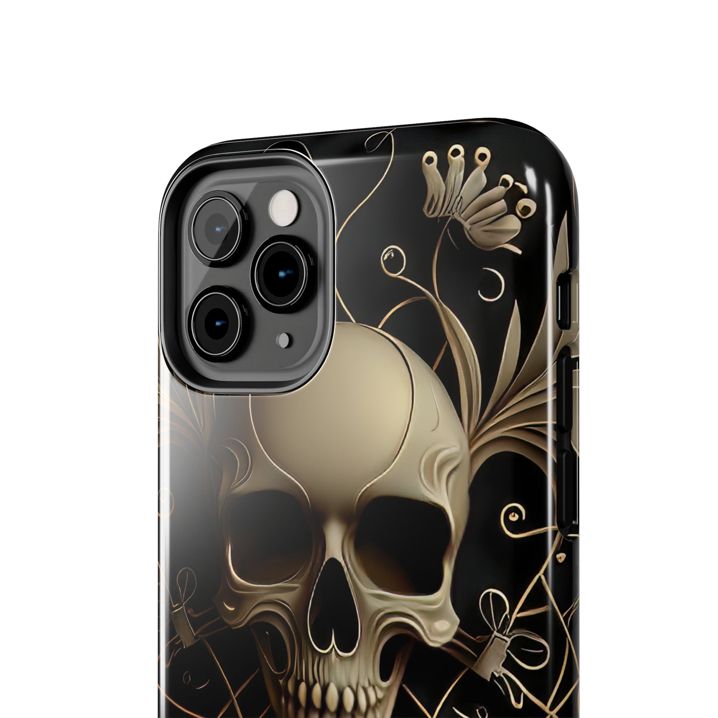 Metallic Chrome Skulls and classic Designed 1 Tough Phone Cases