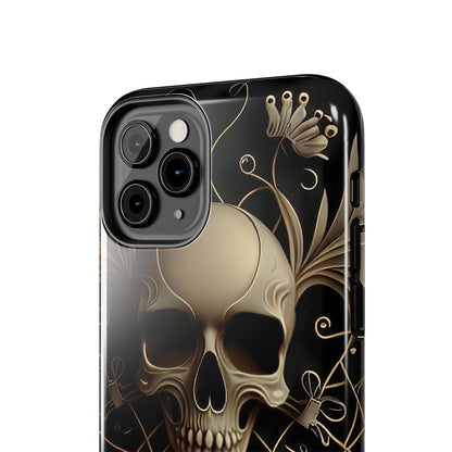 Metallic Chrome Skulls and classic Designed 1 Tough Phone Cases