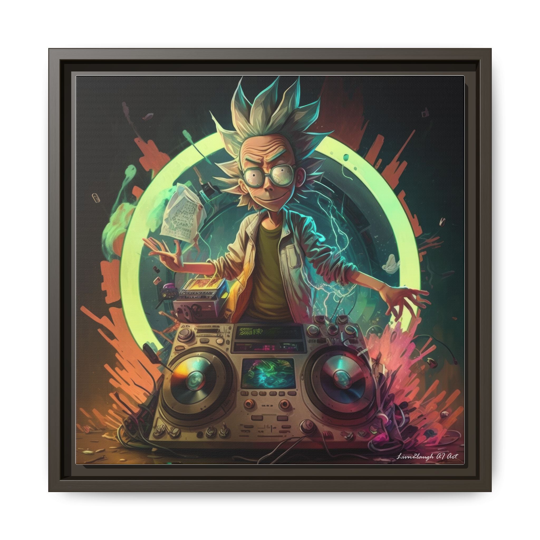 Frequency of Genius, Art Print — Colorful Modern Wall Canvas