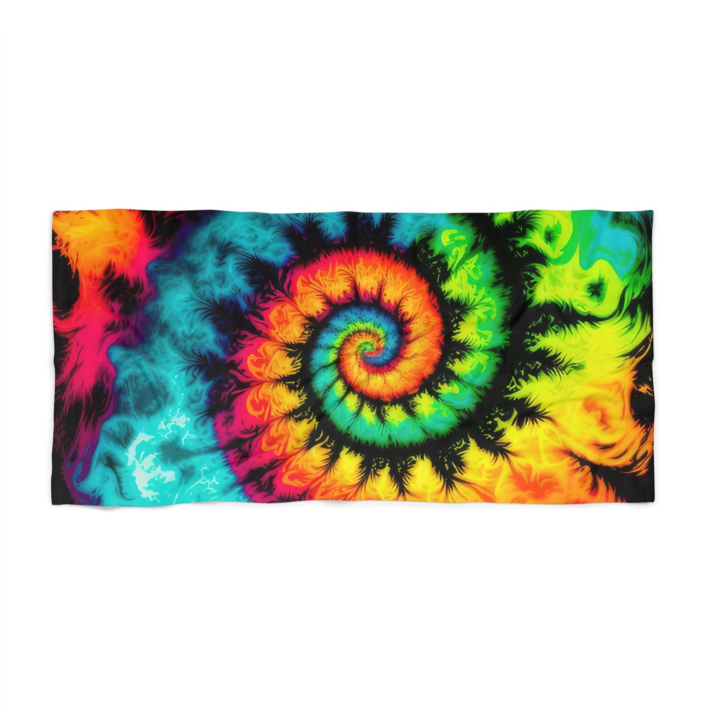 Bold And Beautiful Tie Dye Style Three Beach Towel