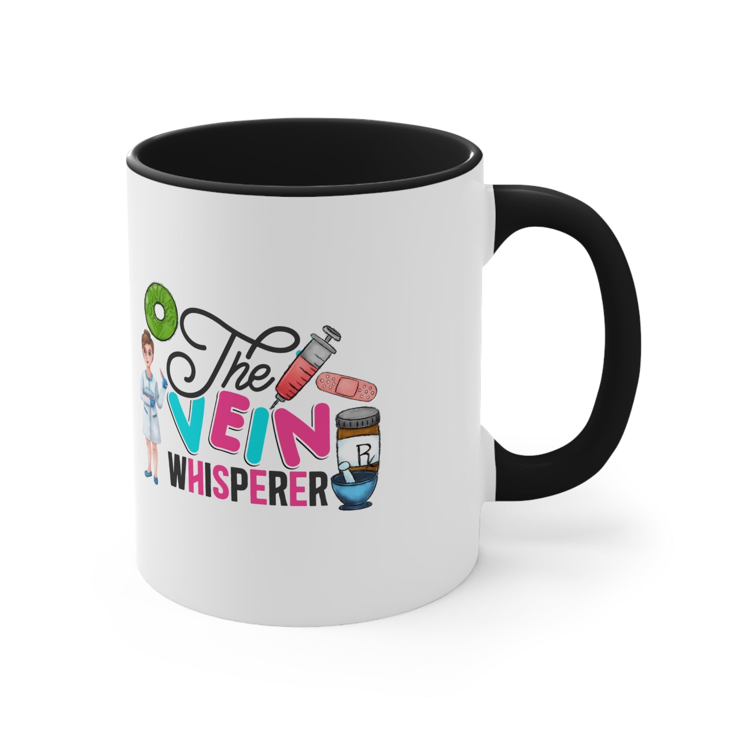 Nurse, Rn, Female , The Vein Whisperer, Coffee Mug, 11oz