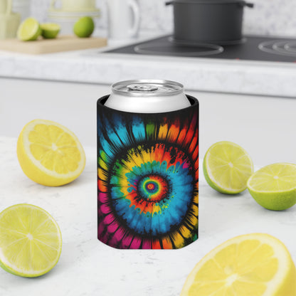 Bold And Beautiful Tie Dye Style Four Can Cooler