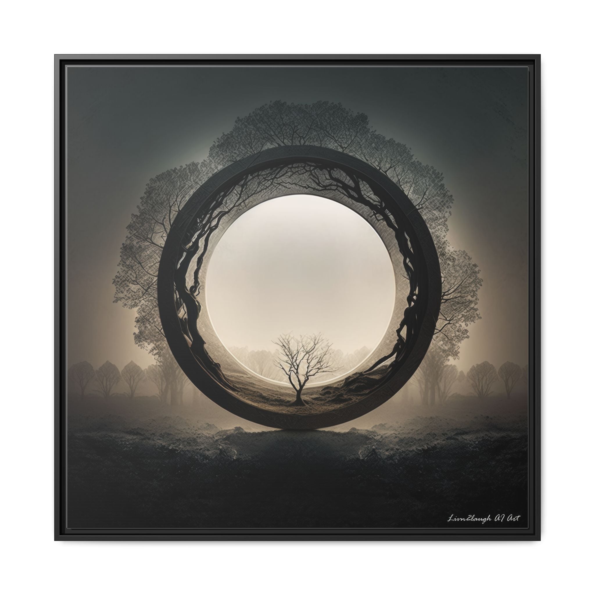 Circle of Stillness, Art Print — Colorful Modern Wall Canvas