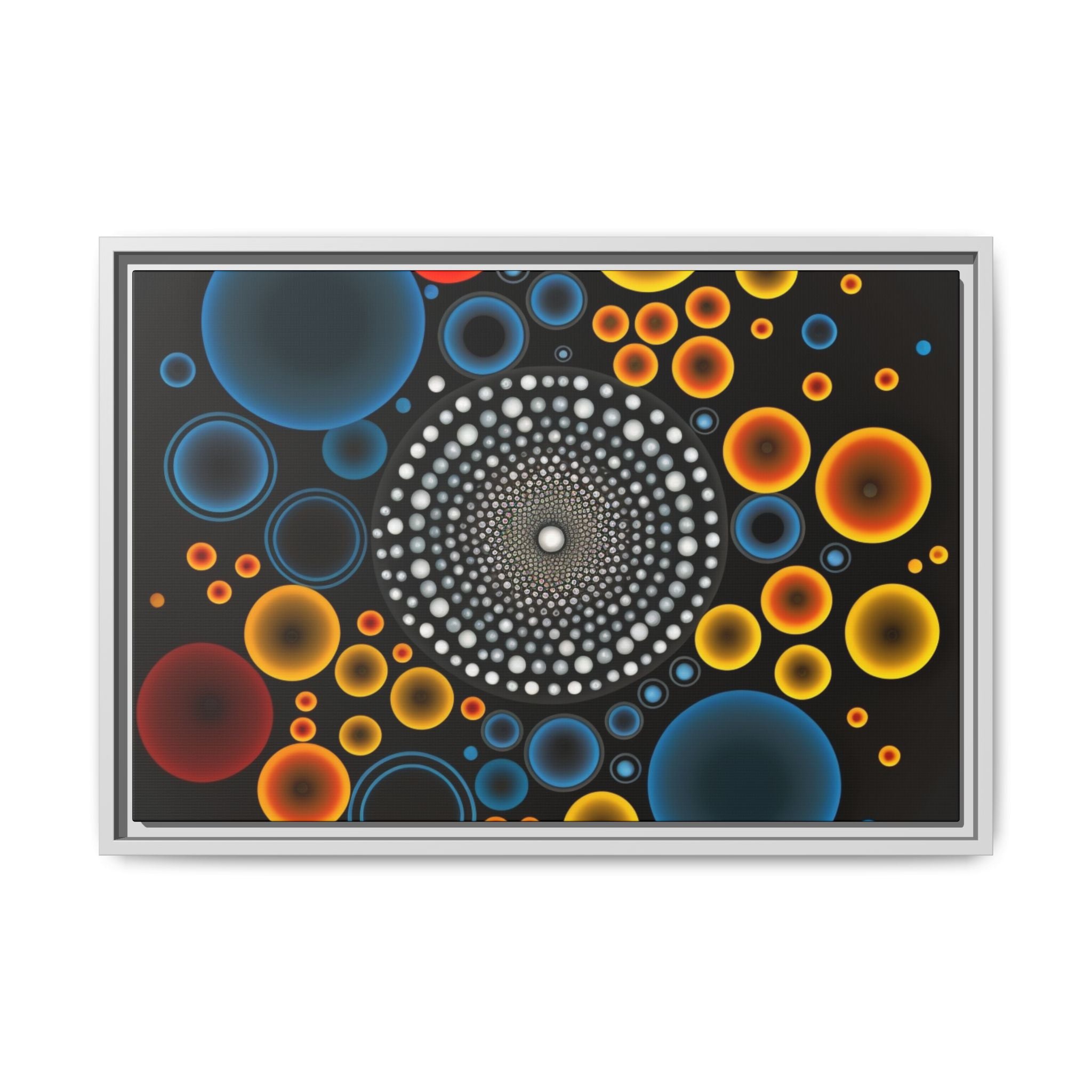 Harmonic Orbits, Matte Canvas, Framed (Multi-color)