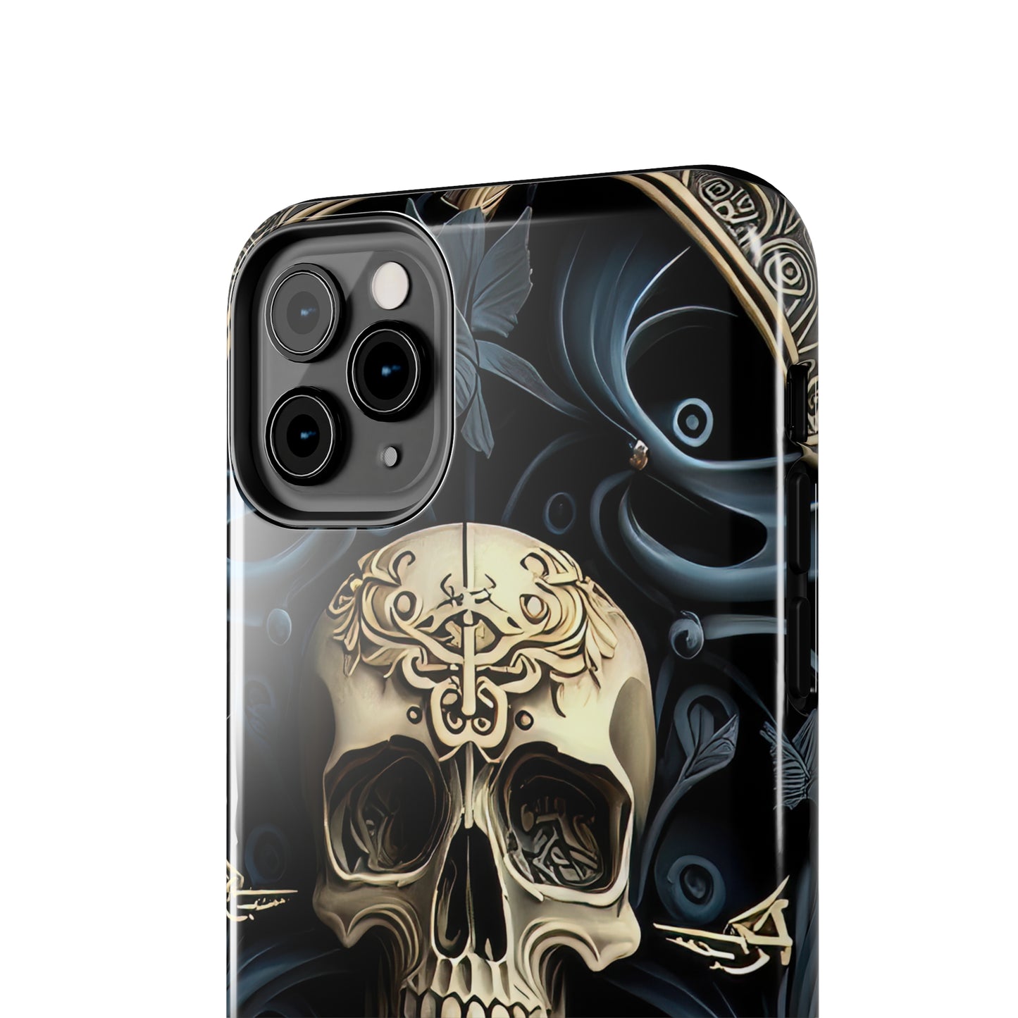 Metallic Chrome Skulls and classic Designed 6 Tough Phone Cases