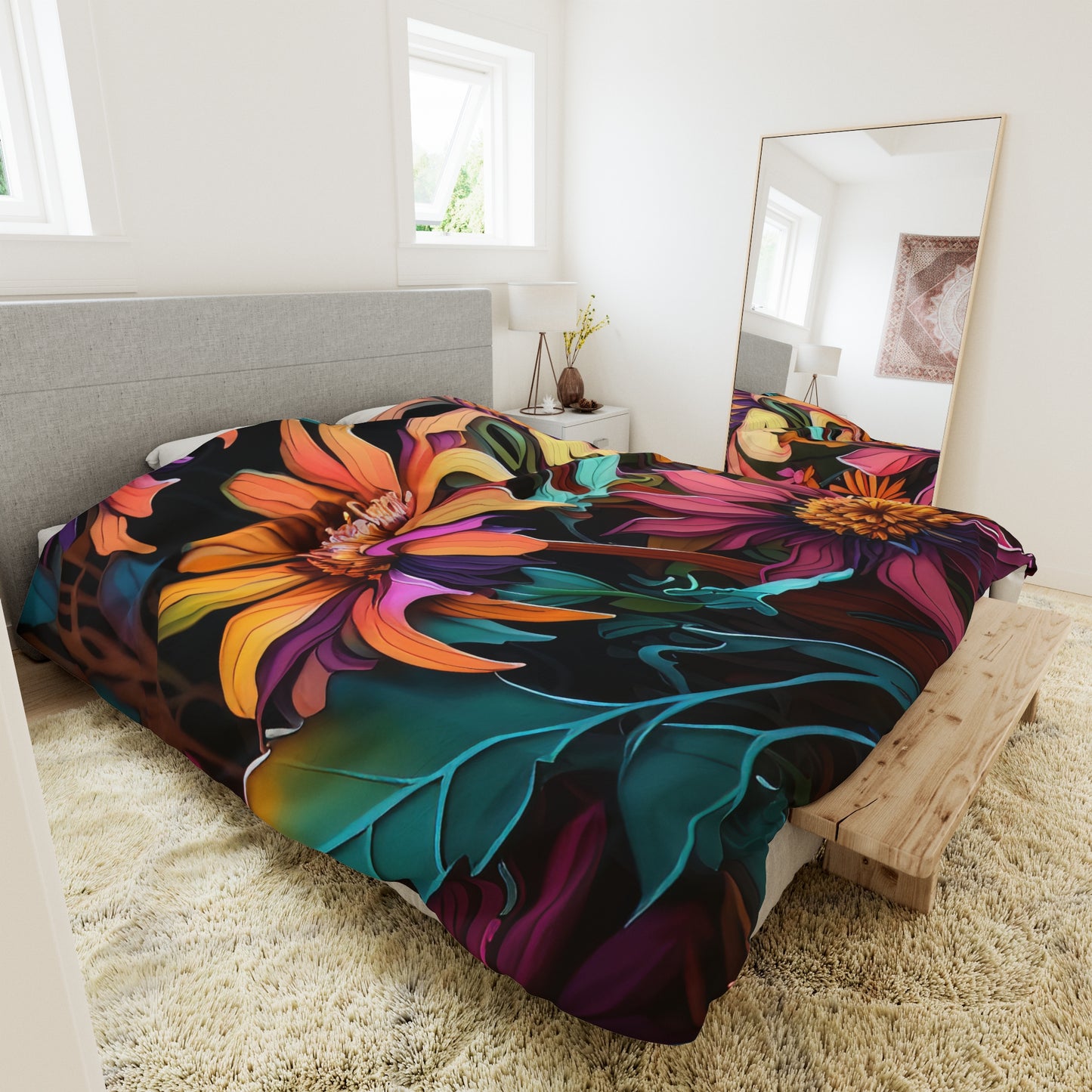 Bold And Beautiful Flowers Style Three Duvet Cover