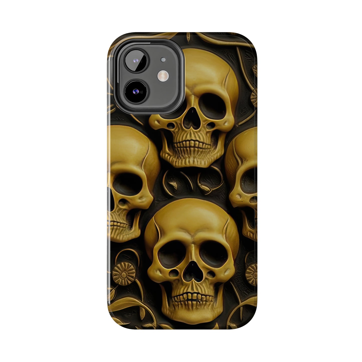 Metallic Chrome Skulls and classic Designed 18 Tough Phone Cases