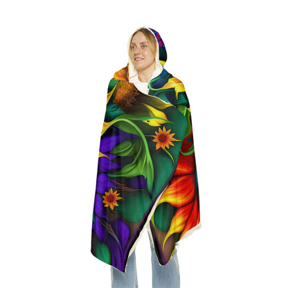 Bold And Beautiful Flowers Style Four Snuggle Blanket